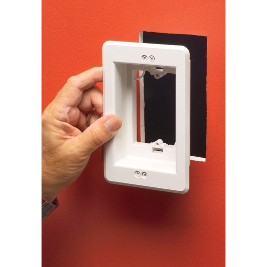 Arlington Industries DVFR4W-1 Wall Plate, 4 Gang, White