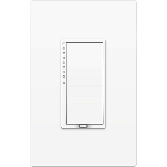 Smart Dimmer High Wattage Wall Switch, 1000 Watt, 2477DH (White) - Hub Required for Voice Control with Alexa & Google Assistant
