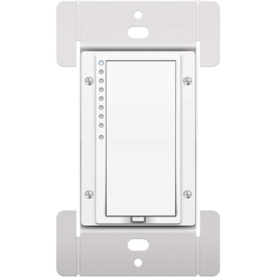 Smart Dimmer High Wattage Wall Switch, 1000 Watt, 2477DH (White) - Hub Required for Voice Control with Alexa & Google Assistant
