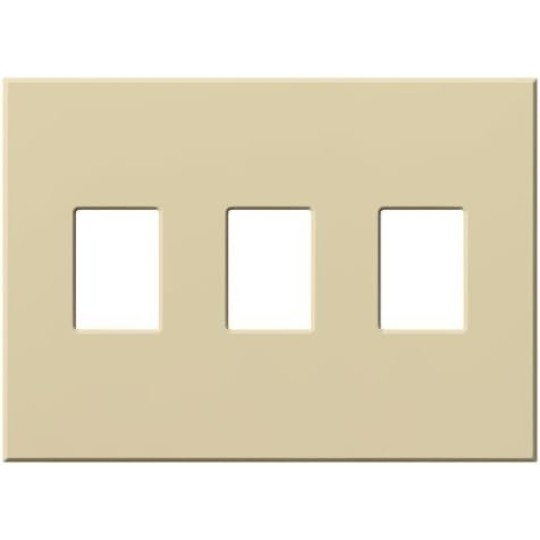VWP-3-WH Vareo, 3-Gang Wallplate in White, matte finish