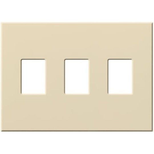 VWP-3-WH Vareo, 3-Gang Wallplate in White, matte finish