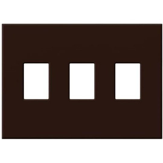 VWP-3-WH Vareo, 3-Gang Wallplate in White, matte finish