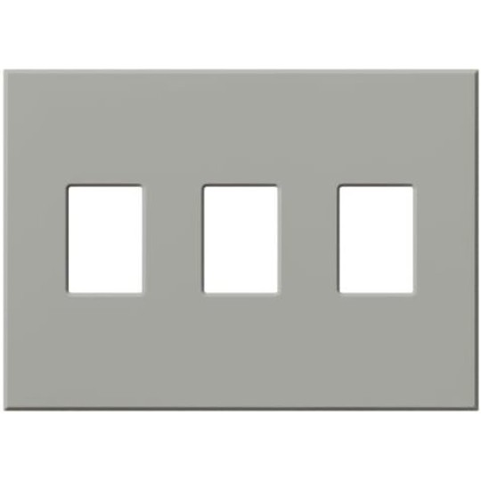 VWP-3-WH Vareo, 3-Gang Wallplate in White, matte finish