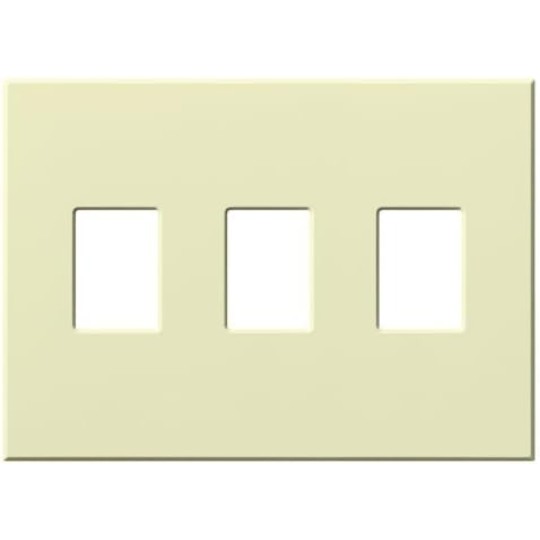 VWP-3-WH Vareo, 3-Gang Wallplate in White, matte finish