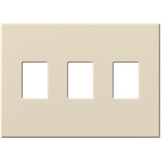 VWP-3-WH Vareo, 3-Gang Wallplate in White, matte finish