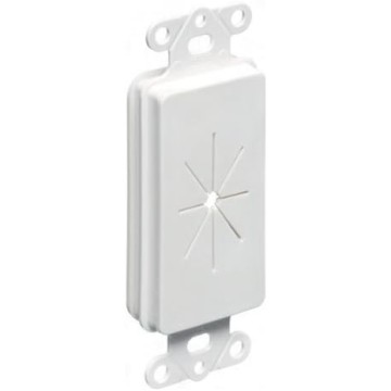 Arlington CED130-25 Cable Entry Device with Slotted Cover, 1-Gang, White, 25-Pack