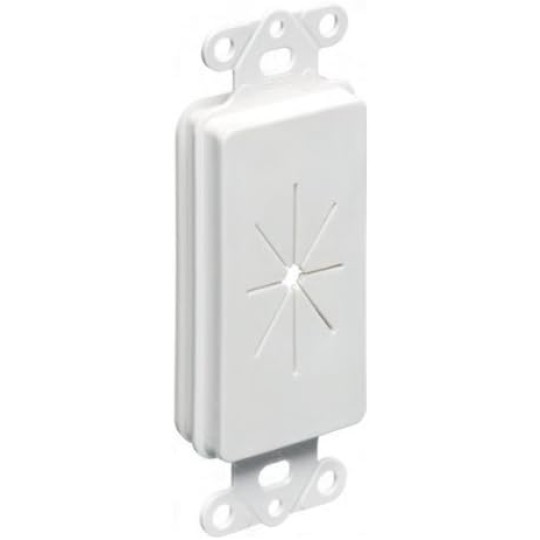 Arlington CED130-25 Cable Entry Device with Slotted Cover, 1-Gang, White, 25-Pack