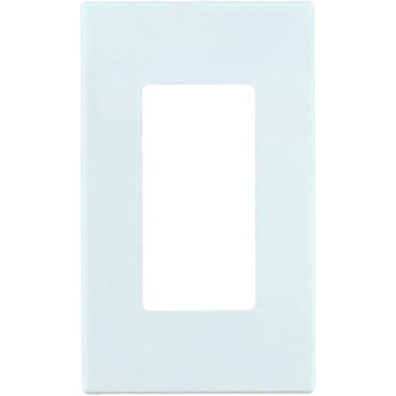 80301-SW 1-Gang Decora Plus Wallplate Screwless Snap-On Mount, White, 20-Pack