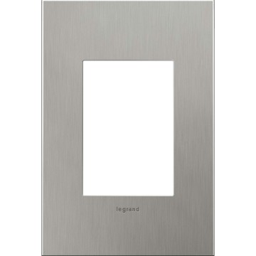 Brushed Stainless Steel, 1-Gang + Wall Plate, AWC1G3BS4