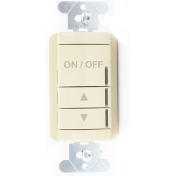 NPODM-DX-IV nLight Push Button WallPod Raise/Lower Switch, Low Voltage, Ivory