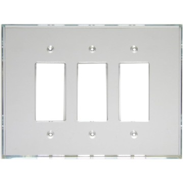 GlassAlike™ Triple Decora Acrylic Mirror Switch Plate
