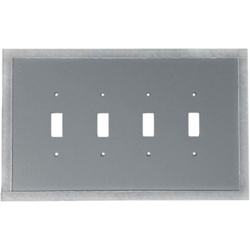 Quad Single Toggle Switch Acrylic Mirror Switch Plate