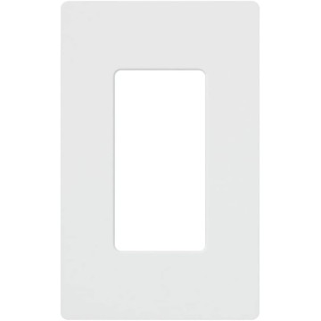 Claro 1 Gang Decorator/Rocker Wallplate, Gloss, White (12-Pack) | CW-1-WH