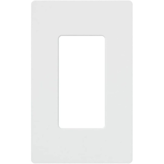 Claro 1 Gang Decorator/Rocker Wallplate, Gloss, White (12-Pack) | CW-1-WH