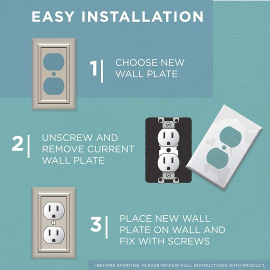 Wood Square (6-Pack) Outlet Covers Unfinished Wood 1-Gang Wall Plate Single Duplex Electrical Outlet Covers W10397V-UN-R
