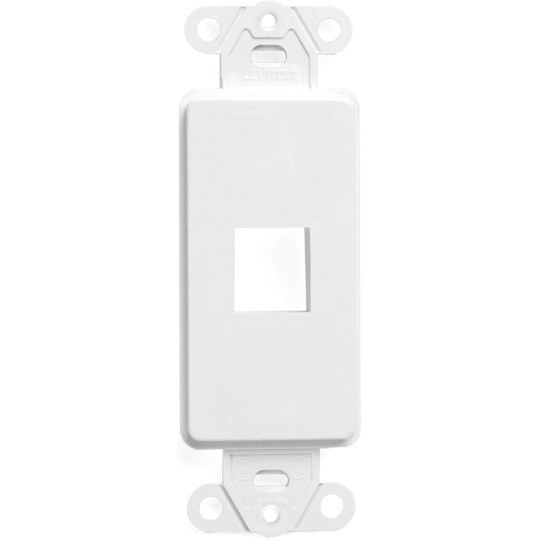 41641-W 1-Port QuickPort Decora Insert, white (Pack of 20)