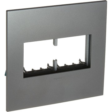 Adorne AWP2GMG4 2 Gang Wall Plate 4 Pack Magnesium