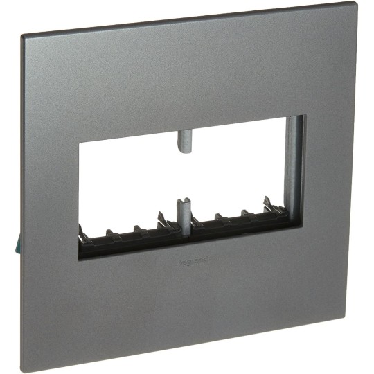 Adorne AWP2GMG4 2 Gang Wall Plate 4 Pack Magnesium