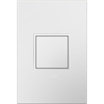 15Amp 1-Gang Pop-Out Outlet in White With Matching Wall Plate, ARPTR151GW2WP