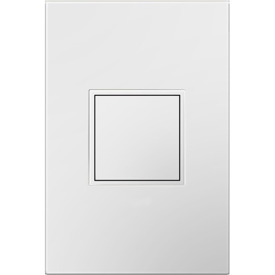 15Amp 1-Gang Pop-Out Outlet in White With Matching Wall Plate, ARPTR151GW2WP