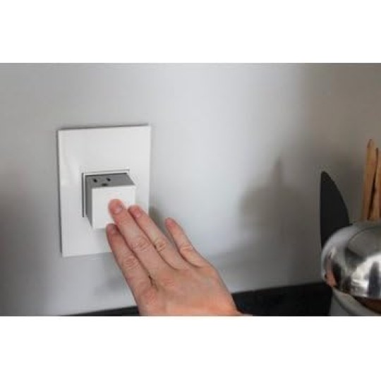 15Amp 1-Gang Pop-Out Outlet in White With Matching Wall Plate, ARPTR151GW2WP