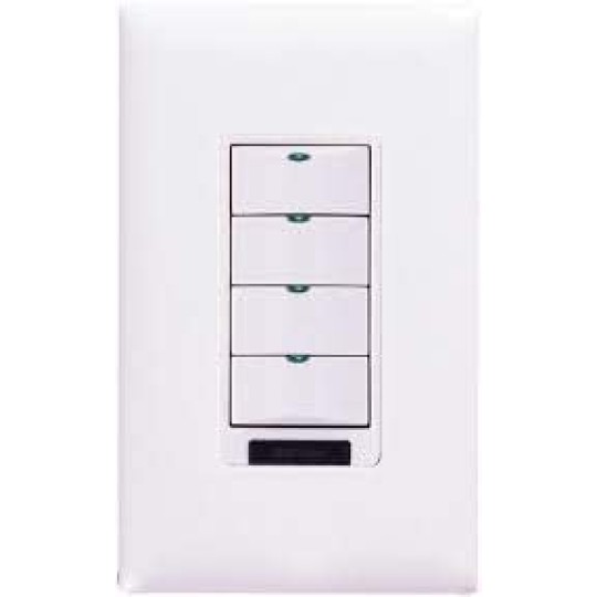 WATTSTOPPER LMPS-104-W DLM 4-BUTTON PARTITION SWITCH- WHITE