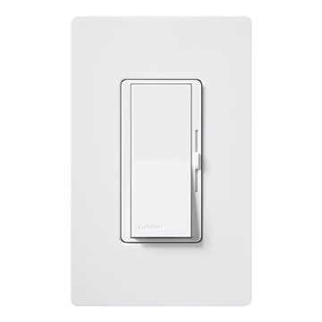 Diva LED+ Dimmer Switch for Dimmable LED, Halogen and Incandescent Bulbs, 150W/Single-Pole or 3-Way, DVCL-153P-WH, White (6-Pack)