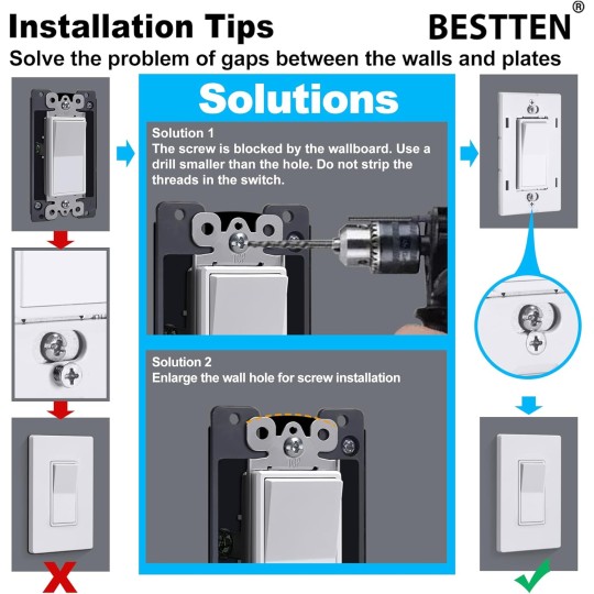 [100 Pack] Modern Designer Screwless Wall Plate, USWP6 Snow White Series, Decorator Outlet Cover, for Light Switch, Dimmer, USB, GFCI, Receptacle