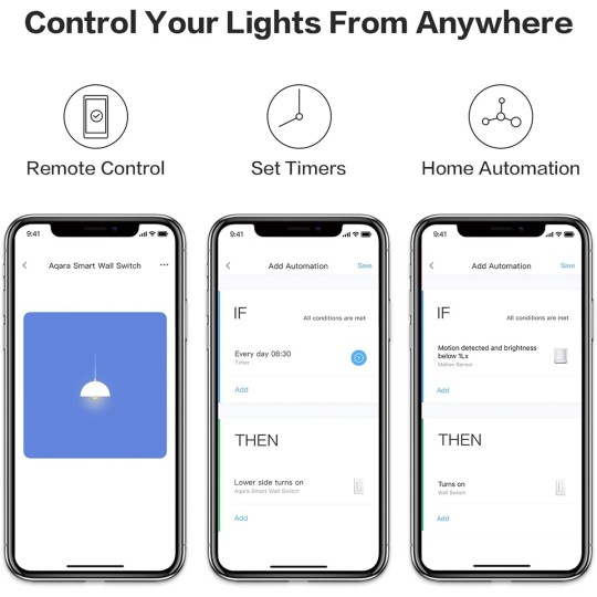Smart Light Switch (No Neutral, Single Rocker) Plus Hub M2, Zigbee Switch, Remote Control and Set Timer for Home Automation, Compatible with Alexa, Apple HomeKit, Google Assistant