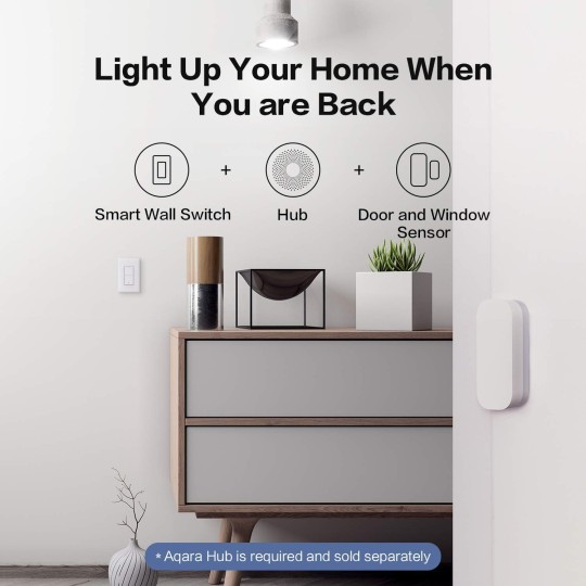 Smart Light Switch (with Neutral, Double Rocker) Plus Hub M2, Zigbee Switch, Remote Control and Set Timer for Home Automation, Compatible with Alexa, Apple HomeKit, Google Assistant