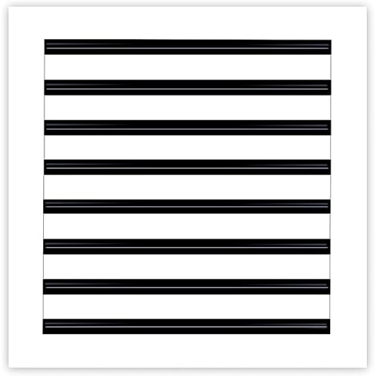 16x16 Modern AC Vent Cover - Decorative White Air Vent - Standard Linear Slot Diffuser - Register Grille for Ceiling, Walls & Floors - Texas Buildmart