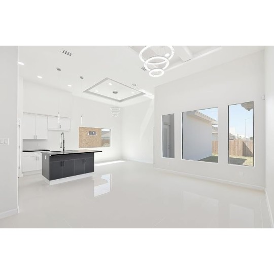 16x16 Modern AC Vent Cover - Decorative White Air Vent - Standard Linear Slot Diffuser - Register Grille for Ceiling, Walls & Floors - Texas Buildmart