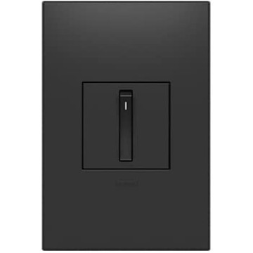 15 Amp Whisper Single-Pole 3-Way Light Switch (with Wall Plate, Graphite, 4)