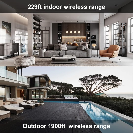 GREENCYCLE 4Set 16A Wireless Light Switch and Receiver Kit Outdoor 1900ft Indoors 229ft, Waterproof Suitable for Air Conditioners, Engines, Stadium Lighting