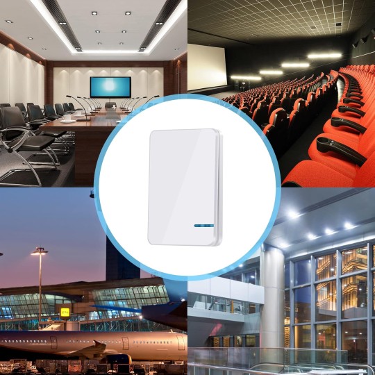 GREENCYCLE 4Set 16A Wireless Light Switch and Receiver Kit Outdoor 1900ft Indoors 229ft, Waterproof Suitable for Air Conditioners, Engines, Stadium Lighting