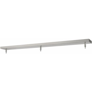 Accessory - 3 Light Ceiling Plate-4.5 Inches Wide-Brushed Nickel Finish