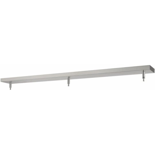 Accessory - 3 Light Ceiling Plate-4.5 Inches Wide-Brushed Nickel Finish