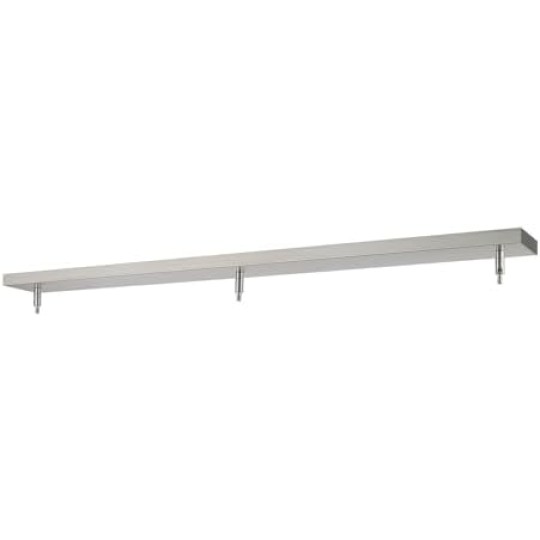 Accessory - 3 Light Ceiling Plate-4.5 Inches Wide-Brushed Nickel Finish