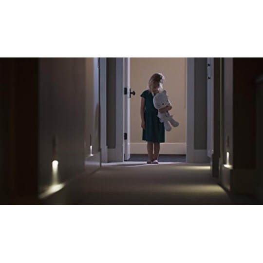 3 Pack - GuideLight 2 for Outlets [New Version - LED Light Bar] - Night Light - Electrical Outlet Wall Plate with LED Night Lights - Automatic On/Off Sensor - (Duplex, Light Almond)
