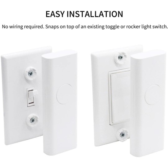 Smart Switch 4 Pack with Zigbee Hub - 4 Smart Switch and 1 Hub,Toggle/Rocker, No Wiring Needed. 2.4GHz WiFi Compatible with Alexa and Google Home.