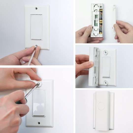 Smart Switch 4 Pack with Zigbee Hub - 4 Smart Switch and 1 Hub,Toggle/Rocker, No Wiring Needed. 2.4GHz WiFi Compatible with Alexa and Google Home.