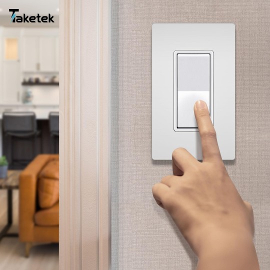 Screwless Decorator Wall Plate, Child Safe Outlet Cover, 1-Gang White Switch Plate Covers, Unbreakable Polycarbonate Thermoplastic, Standard Size, Glossy, 40 Pack