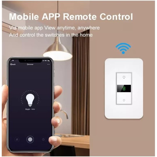 WiFi Tuya Smart Light Dimmer Wall Switch Glass Touch Panel Electrical Wireless Remote Time Control Alexa 3 Way