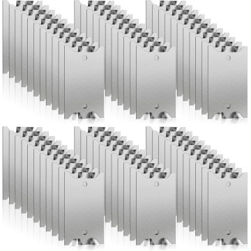 300 Pcs Safety Nail Plates for Wood Studs 1.5 x 2.5 Inch Cable Protector Plate Metal Plate Wall Protector Anti Nail Protection Plate with Pointed Prong for Protecting Plumbing and Wiring