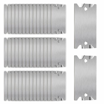 100Nail Plates for Studs - Steel Safety Plates for Plumbing and Wiring Protection - 1.5 x 2.5 Inches Cable Protectors - Vital Anti-Nail Shielding for Construction Projects