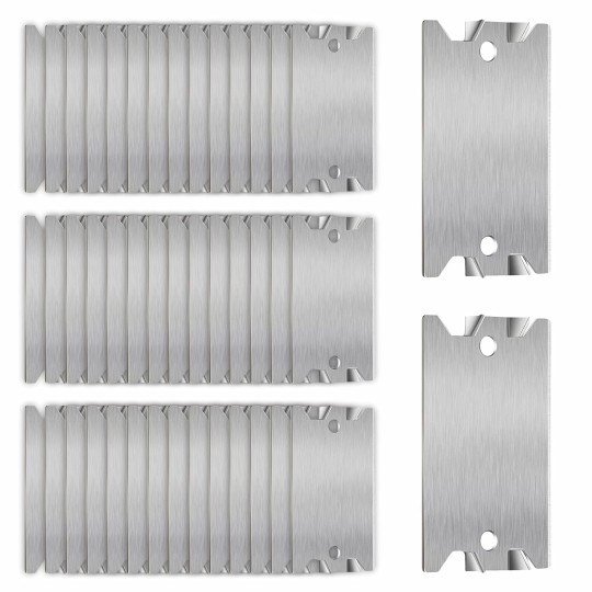 100Nail Plates for Studs - Steel Safety Plates for Plumbing and Wiring Protection - 1.5 x 2.5 Inches Cable Protectors - Vital Anti-Nail Shielding for Construction Projects