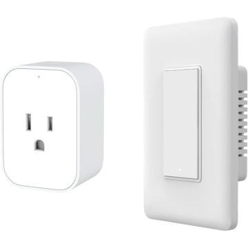 Smart Plug Plus Smart Light Switch (with Neutral, Single Rocker), with Monitoring, Scheduling and Voice Control, for Alexa, Google Assistant, IFTTT, and Apple HomeKit