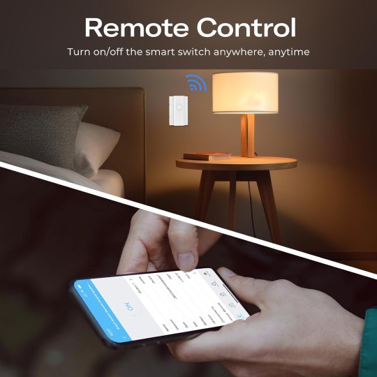 Zigbee Smart Switch (4 Pack),Toggle/Rocker, No Wiring Needed.Hub Required, Compatible with Echo Devices with Zigbee Hub Built-in,Home Assistant,Hubitat,SmartThings,Homey