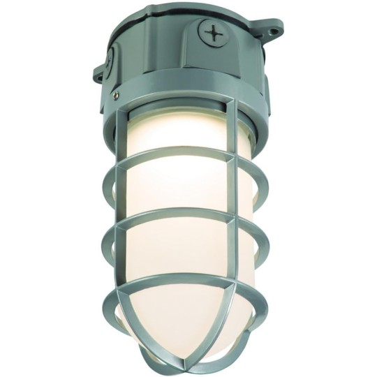 Vaportight Switch Hardwired LED Gray Area Light
