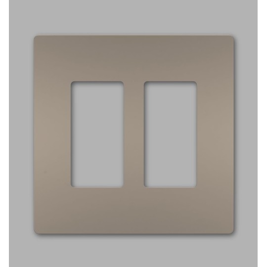 radiant RWP262NICC6 Screwless Wall Plates, 2 Gang, Decorator Rocker Switch Outlet GFCI Wall Plate Covers, Nickel (6 Pack)